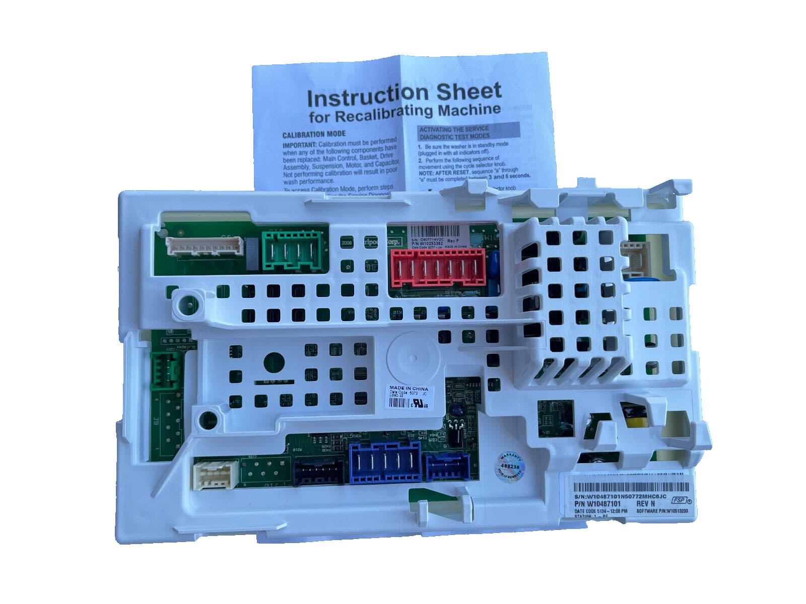 New Genuine Whirlpool Electronic Control Board W10487101