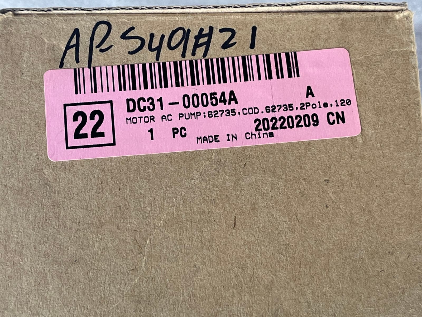 New Genuine OEM  Samsung Washer Drain Pump Assembly WF306LAW/XAA   DC31-00054A — thumbnail 4