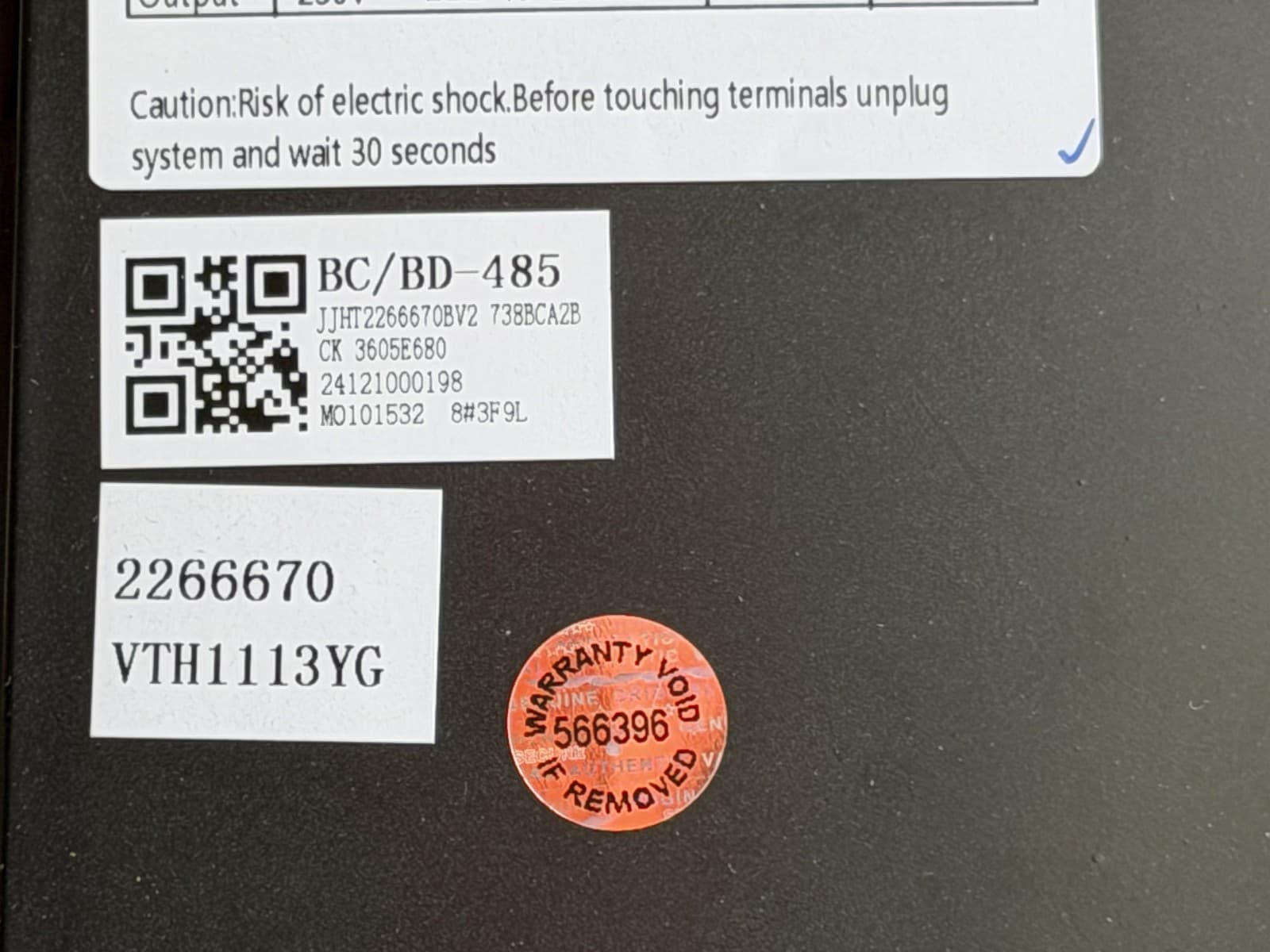 K2266670 Hisense OEM refrigerator Electric Controller Parts New Genuine — thumbnail 3