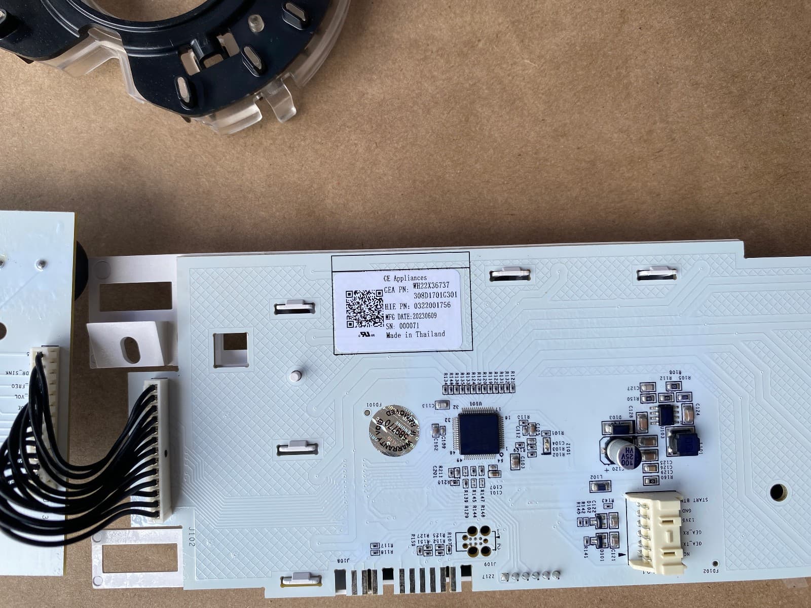 New Genuine OEM GE User Control and Display Board  GFW510SCN5WW WH22X36737 — thumbnail 3