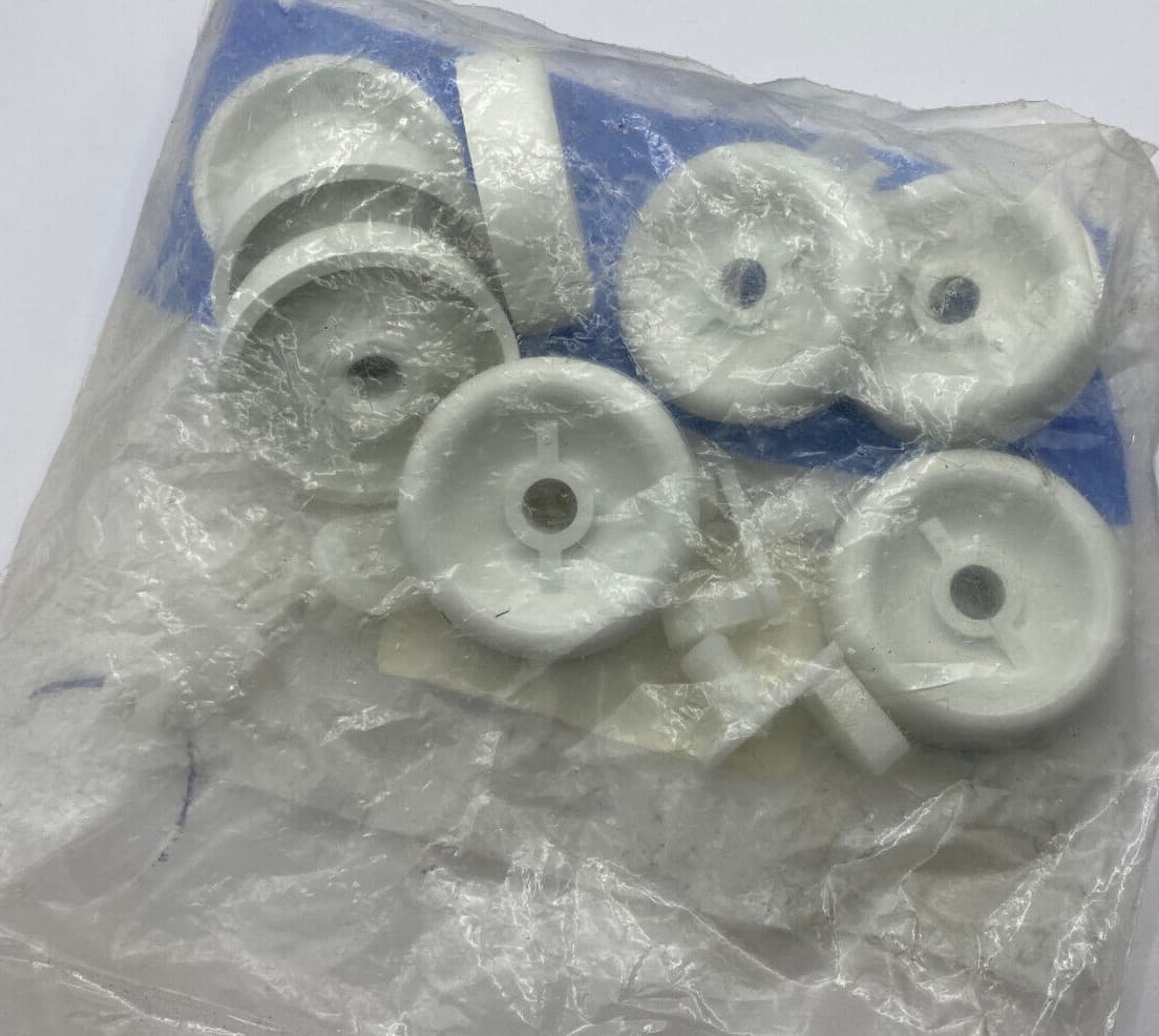 New Genuine OEM GE Dishwasher Dishrack Roller and Stud Kit WD35X21038 — thumbnail 2