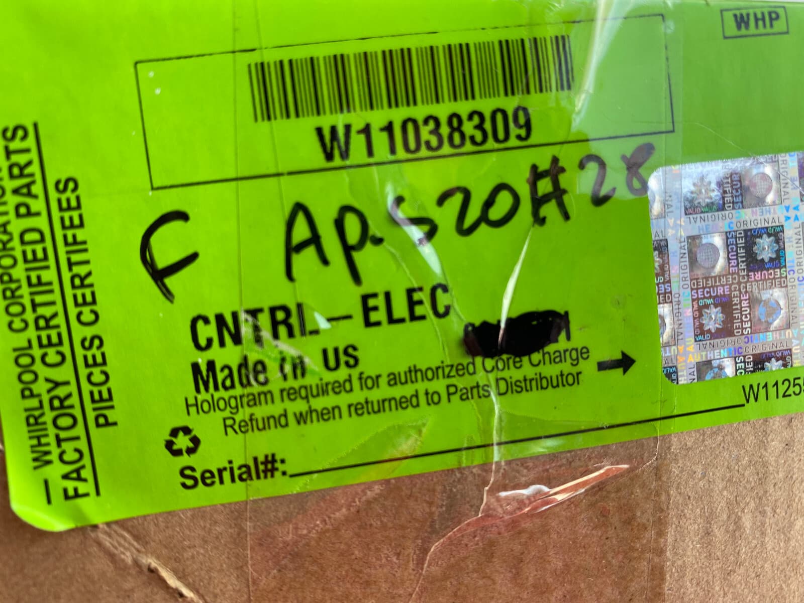 New Genuine Whirlpool Dryer Electronic Control Board W11038309 — thumbnail 5