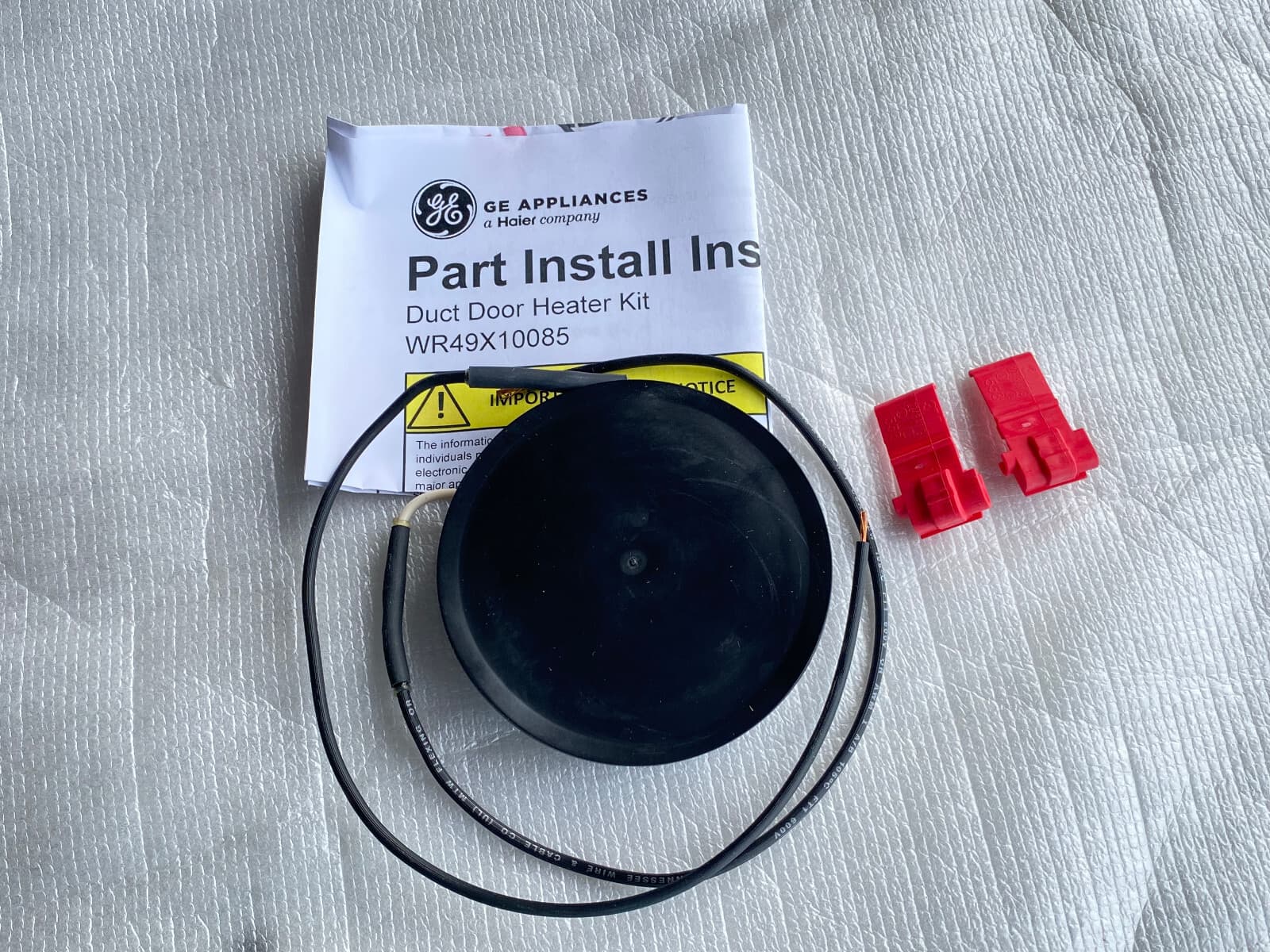 NEW Genuine  GE Refrigerator Dispenser Heater Kit WR49X10085 — thumbnail 2