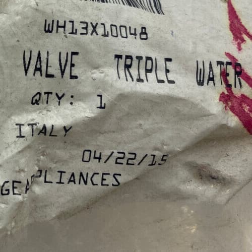 New Genuine OEM GE Washer Valve Triple Water WH13X10048 — thumbnail 4