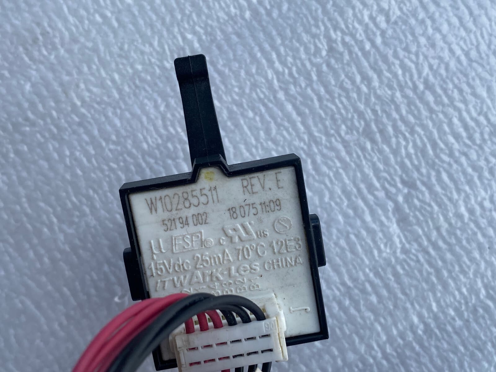 Genuine Whirlpool Washer Water Temperature Switch W10285512 W10285511 — thumbnail 3