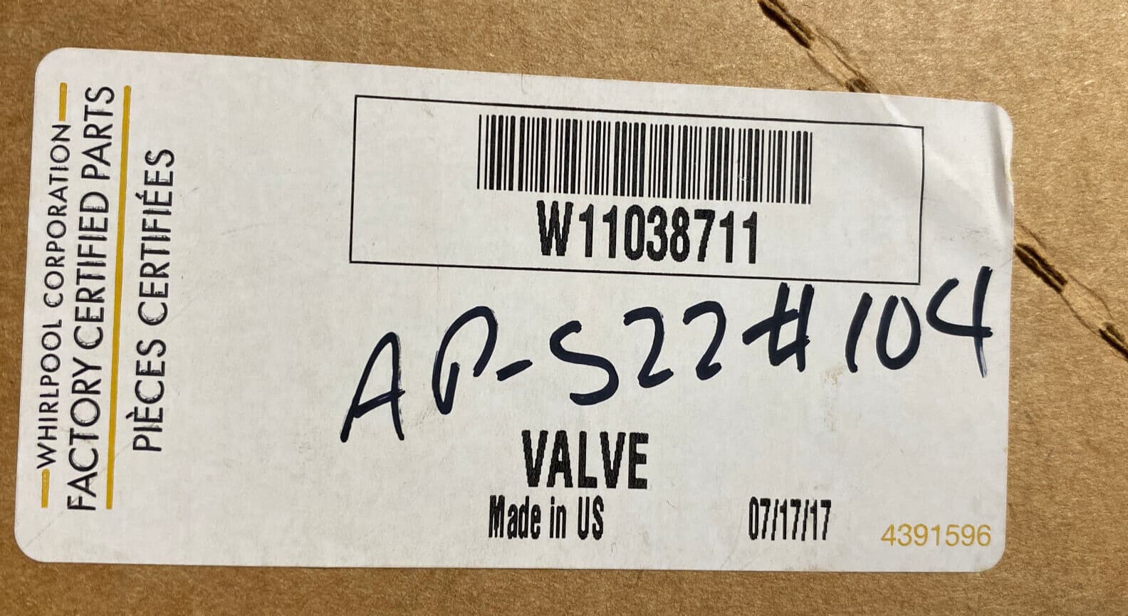 New Genuine OEM Whirlpool Washer Water Valve W11038711 — thumbnail 4