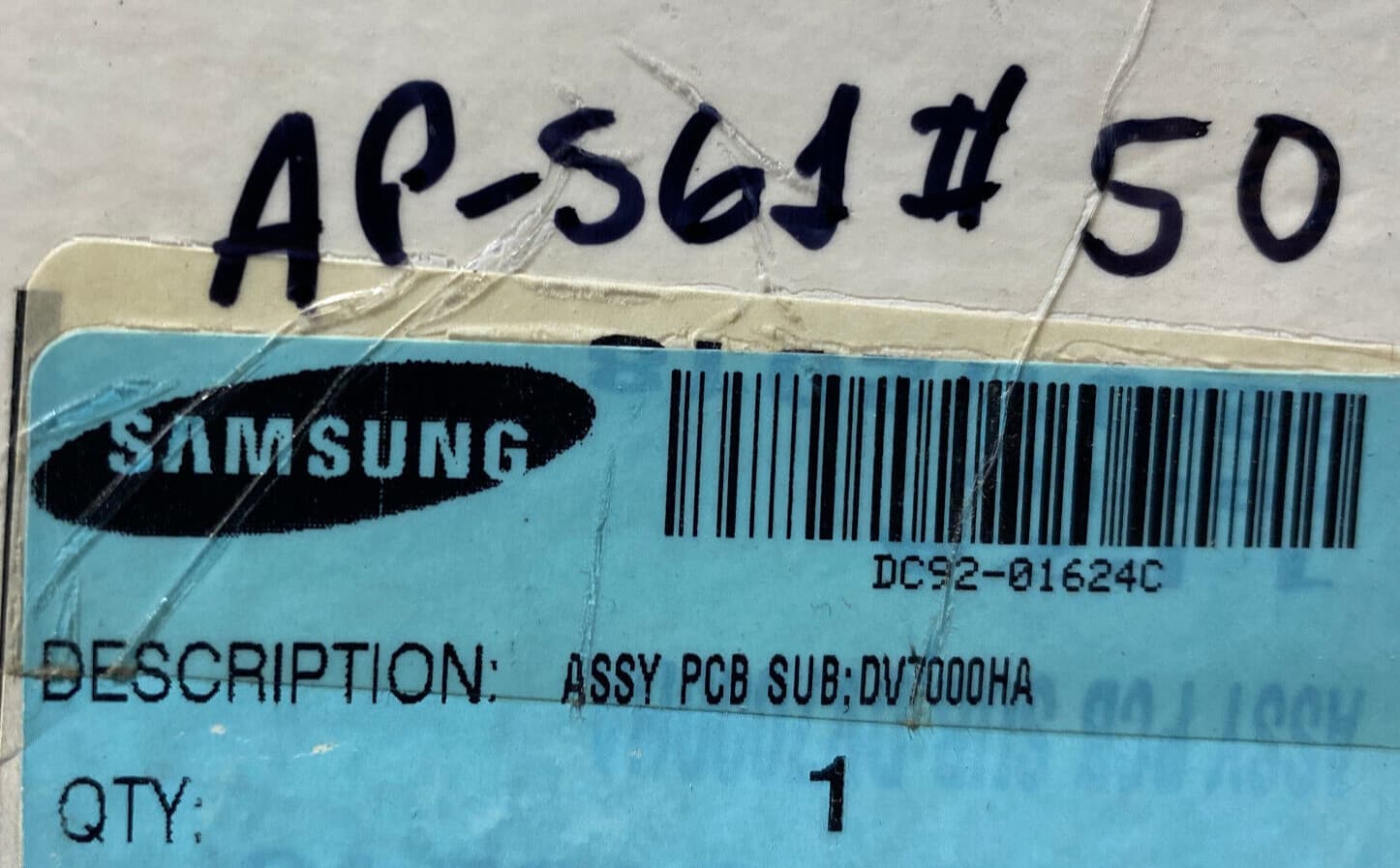 New Genuine OEM Samsung Dryer User Interface Assembly DC92-01624C — thumbnail 3