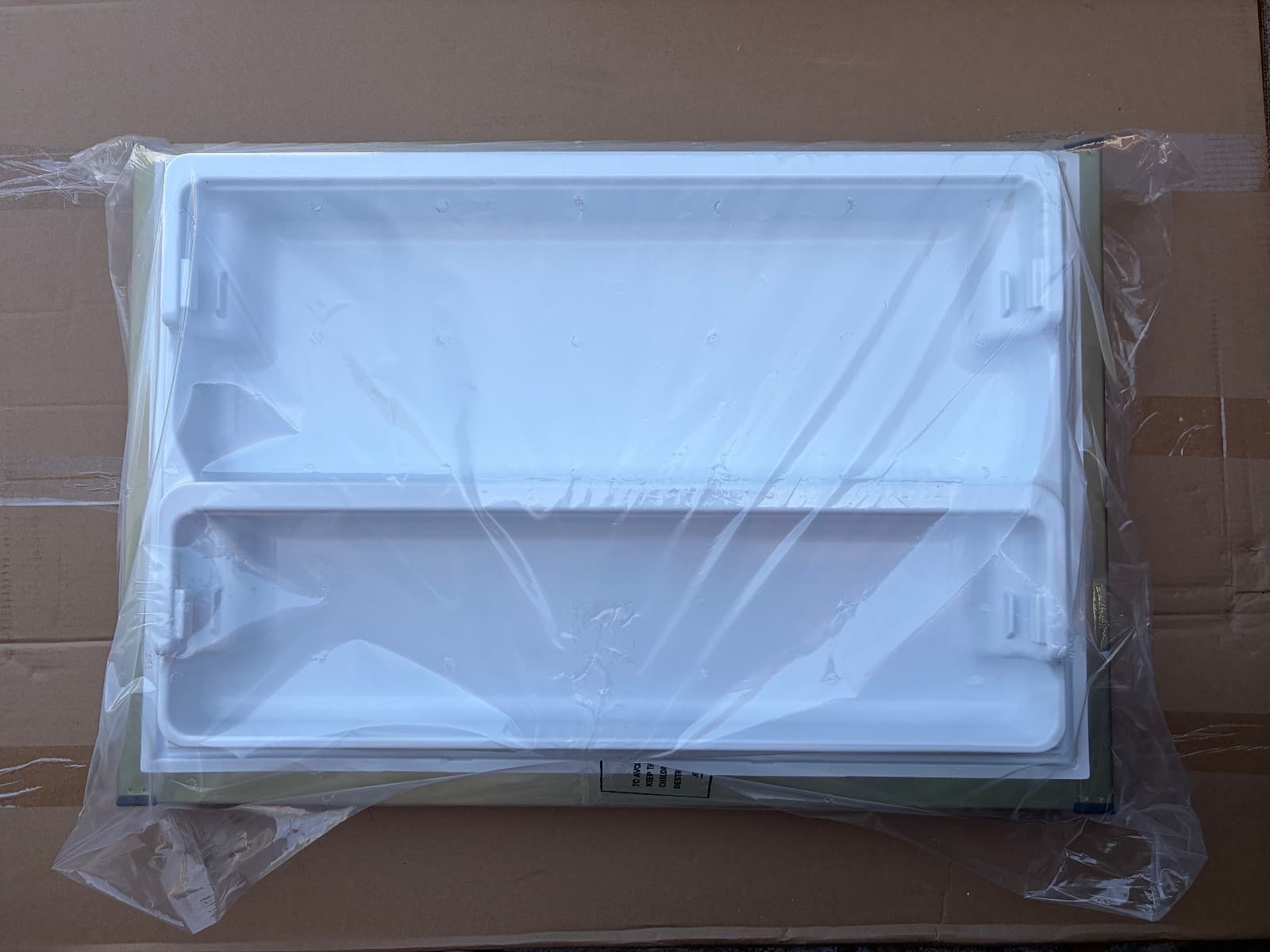 WR78X39149 OEM GE Freezer Door Front Panel (Stainless, 22")  New Genuine — thumbnail 2