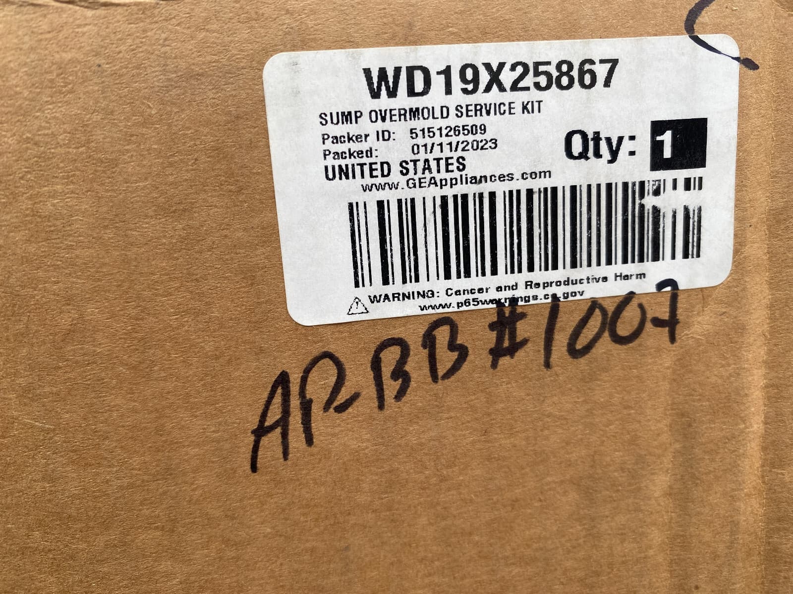 Genuine OEM GE Dishwasher Sump Overmold Service Kit WD19X25867 — thumbnail 3