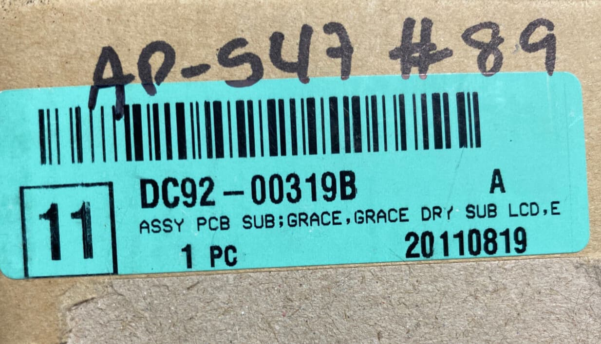 New Genuine Samsung  Dryer User Interface Encode  Board  DC92-00319B DC92-00320A — thumbnail 4