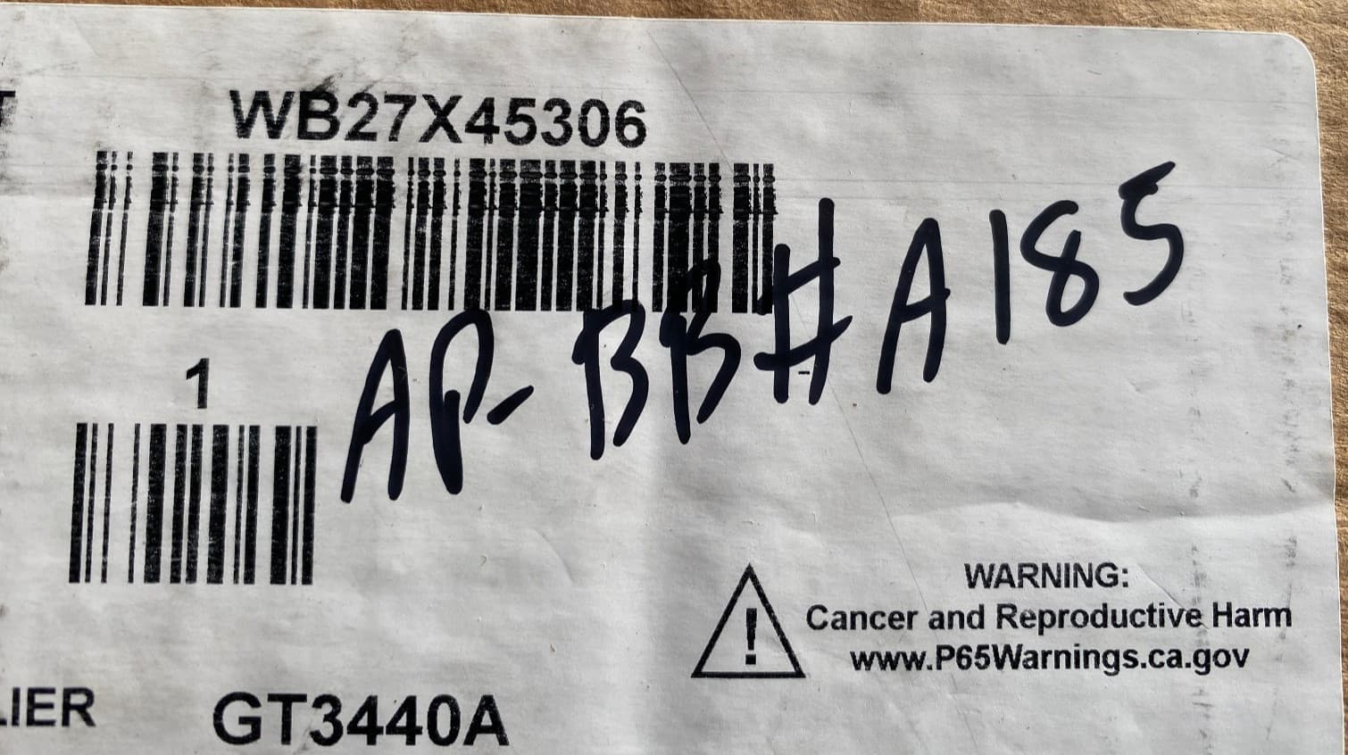 WB27X45306 OEM GE Electric Range Control Panel New Genuine — thumbnail 8