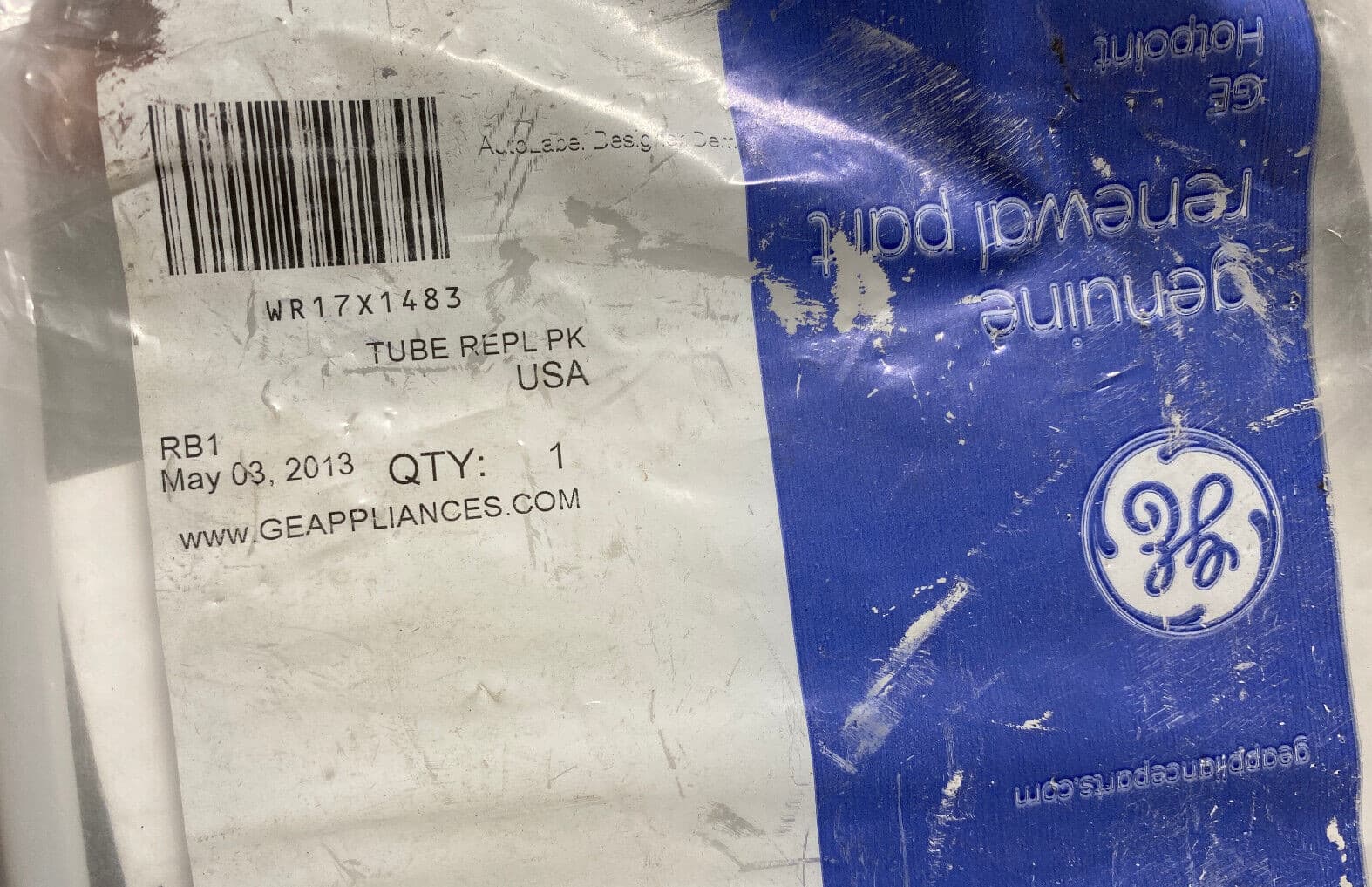 New Genuine OEM GE Refrigerator 5/16 Tubing Icemaker WR17X1483 — thumbnail 3
