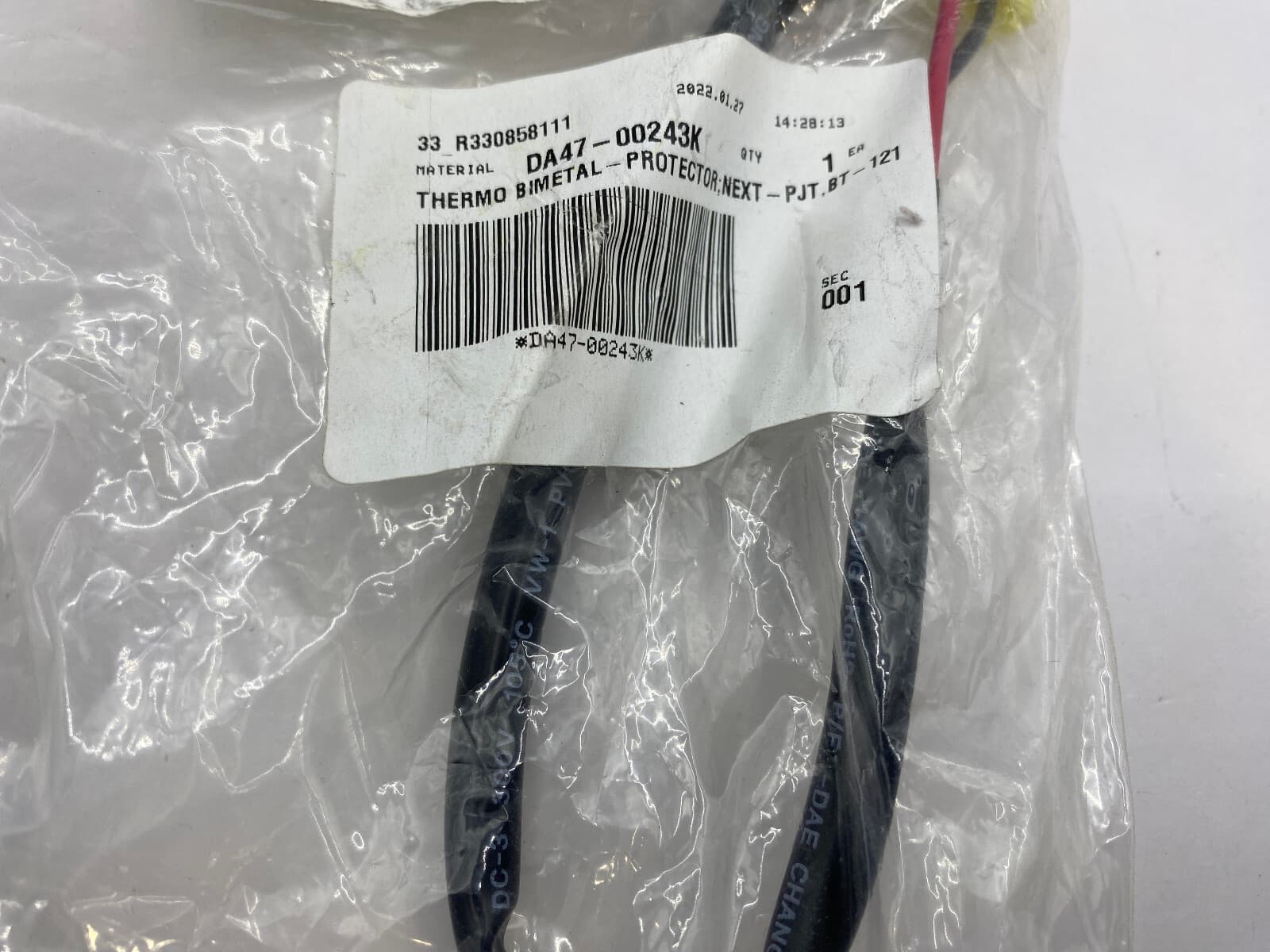 New Genuine OEM Samsung Refrigerator Bimetal Thermo Protector  DA47-00243K — thumbnail 5