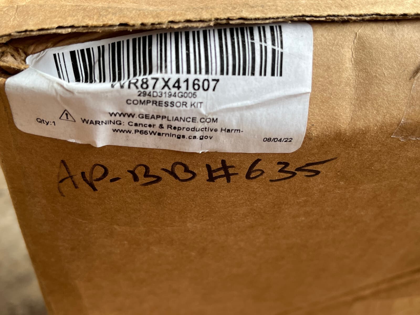 WR87X41607  OEM GE Refrigerator  Compressor Meizhi Kit  EZ80H1Y-U New Genuine — thumbnail 17