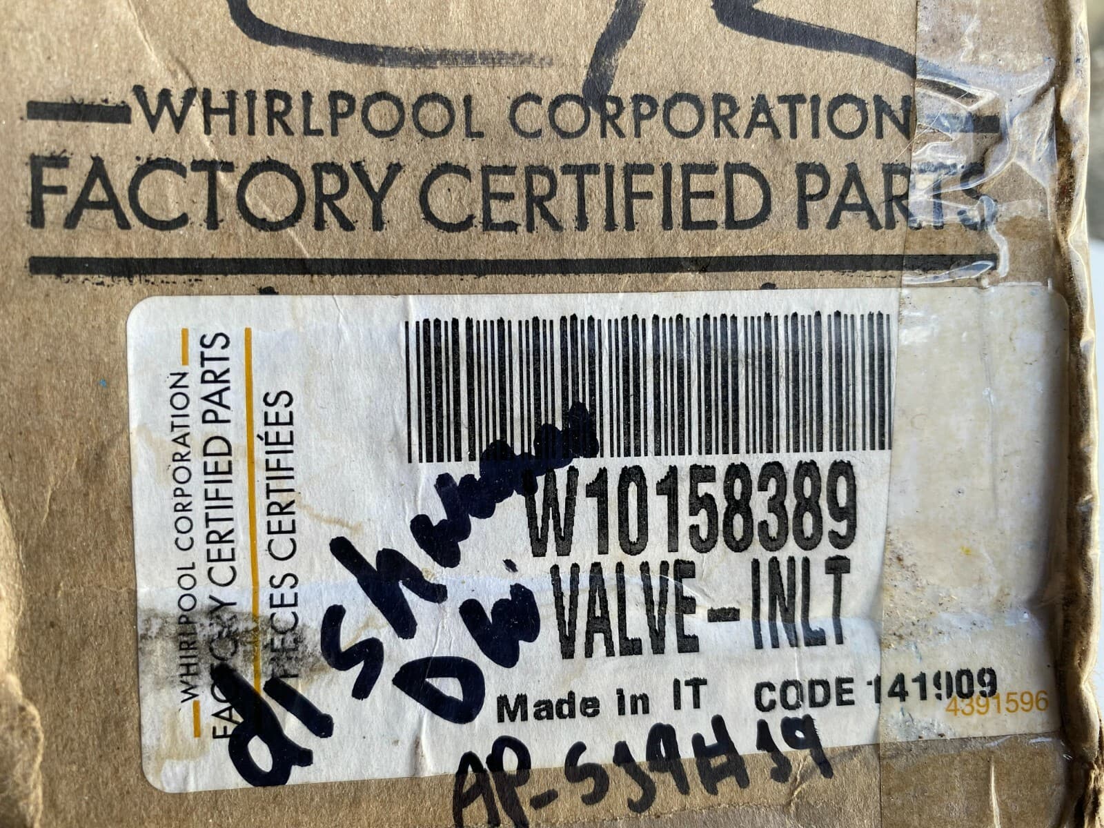 Genuine OEM Whirlpool Water Inlet Valve W10158389 — thumbnail 8