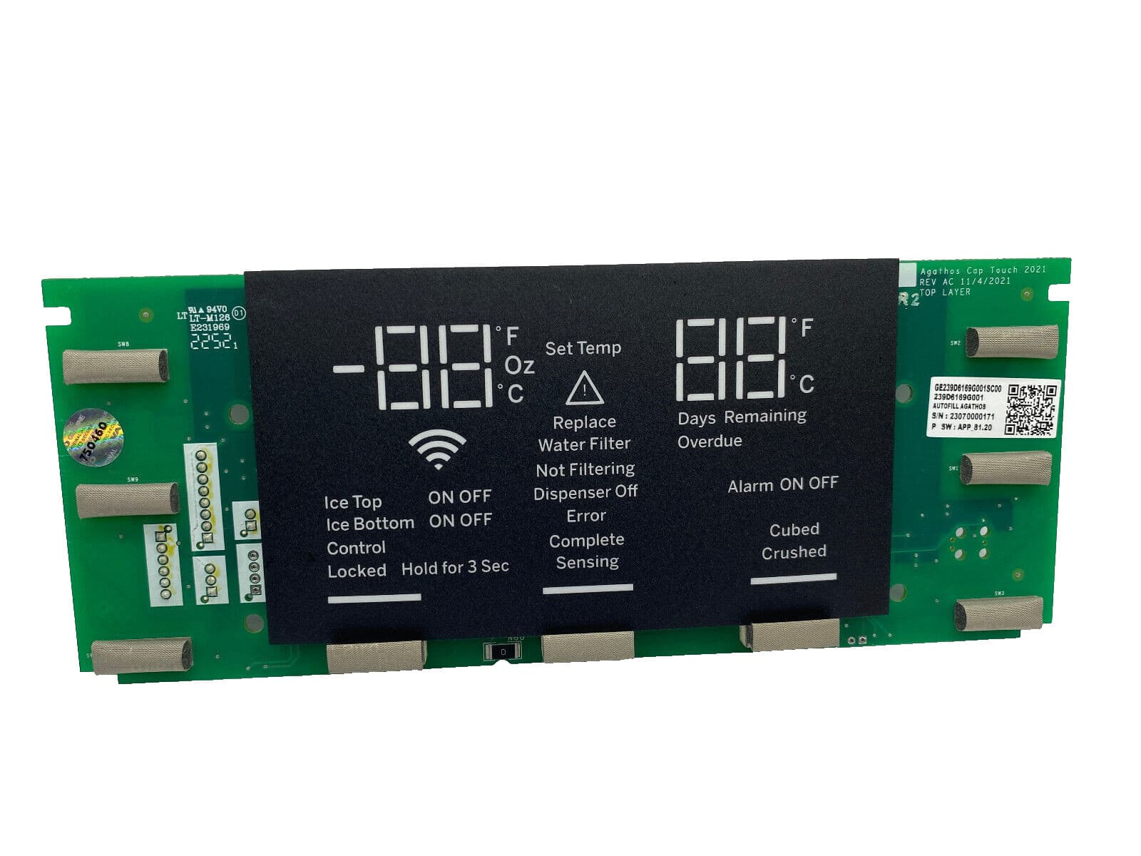 New Genuine OEM GE Refrigerator Dispenser Display Control Board WR55X41026