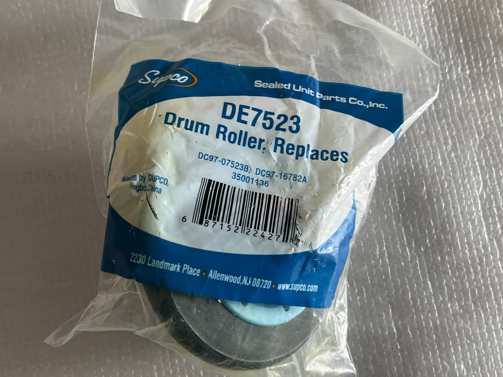 New For Samsung Dryer Drum Roller Wheel (3Pack ) DC97-07523B — thumbnail 2