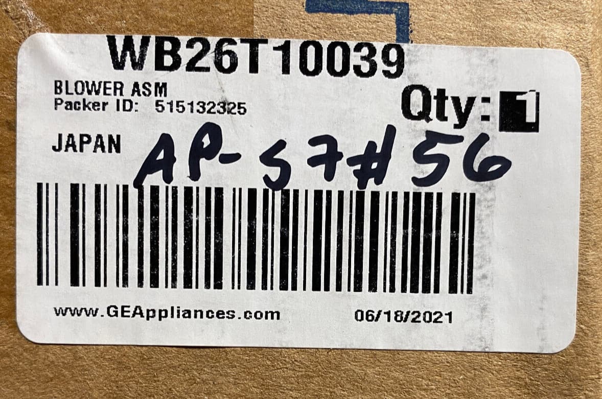 New Genuine OEM GE Range Blower Asm WB26T10039 — thumbnail 4