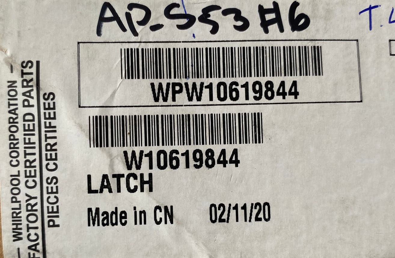 New Genuine Whirlpool  Lid Lock Assembly W10619844 — thumbnail 8