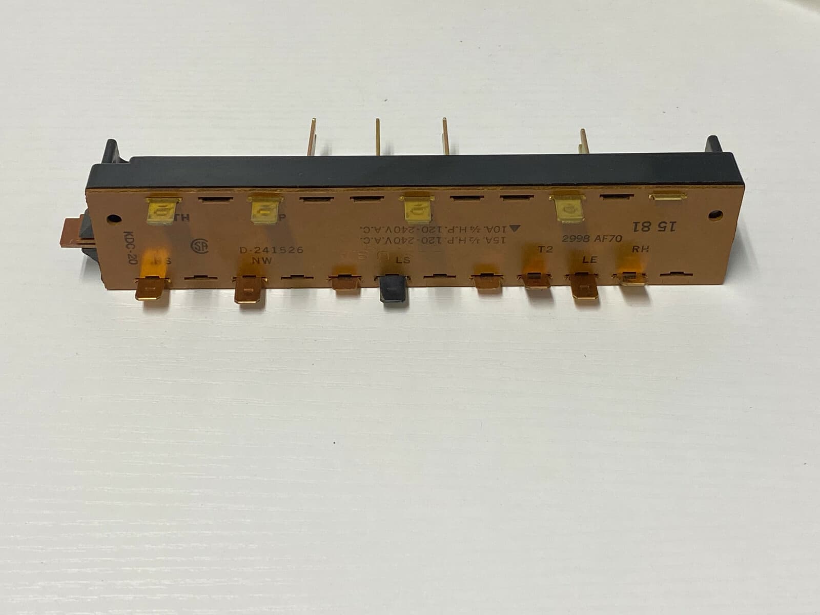 Genuine OEM KitechenAid  Dishwasher Program Switch 241526 — thumbnail 3
