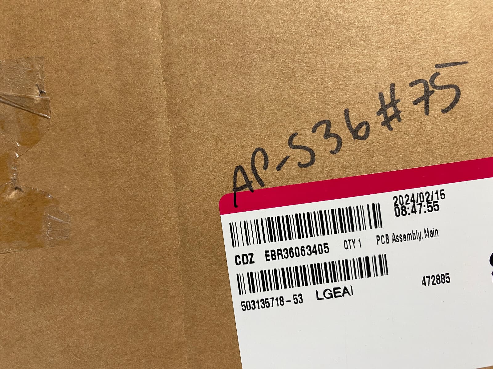 EBR36063405 OEM  LG Dishwasher Control Board New Genuine — thumbnail 6