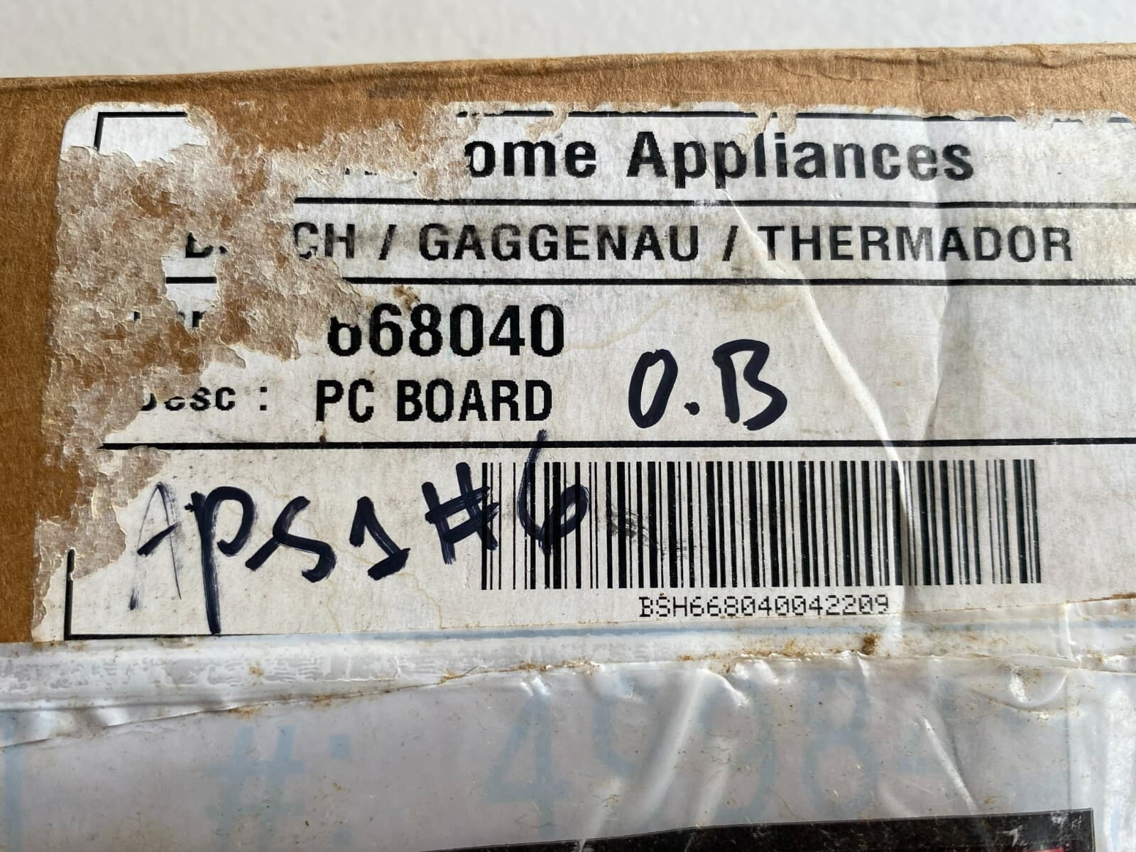 PGR366ZS  668040 00668040  Genuine OEM Bosch Range Oven Control Board Kit — thumbnail 4