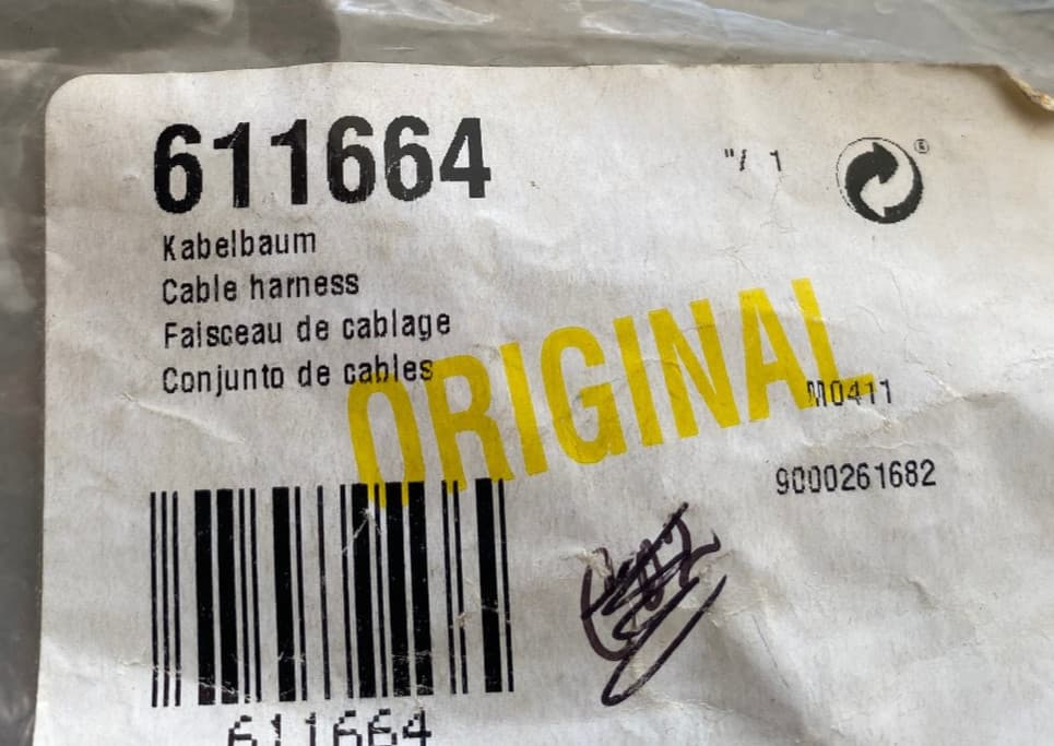611664 OEM Bosch Dishwasher Cable Harness New Genuine — thumbnail 2