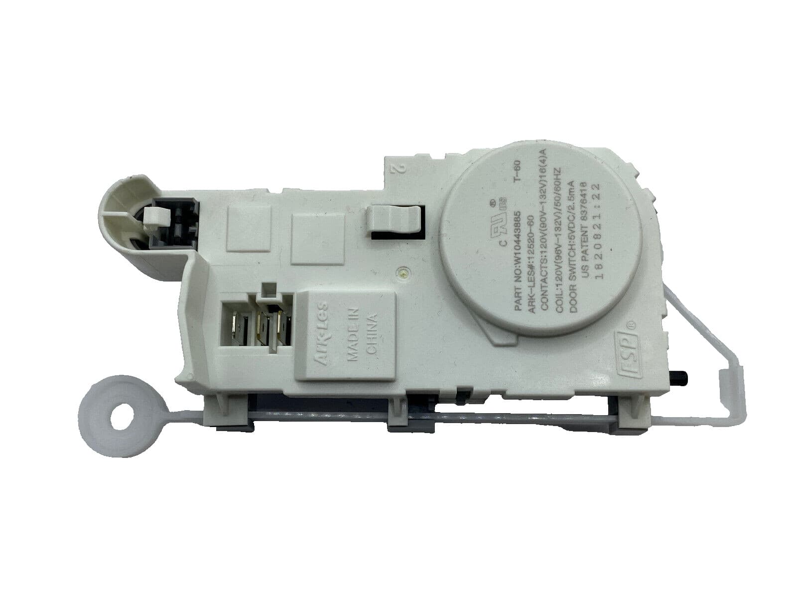 New Genuine OEM Whirlpool Washer Door Lock Latch WPW10443885 W10443885
