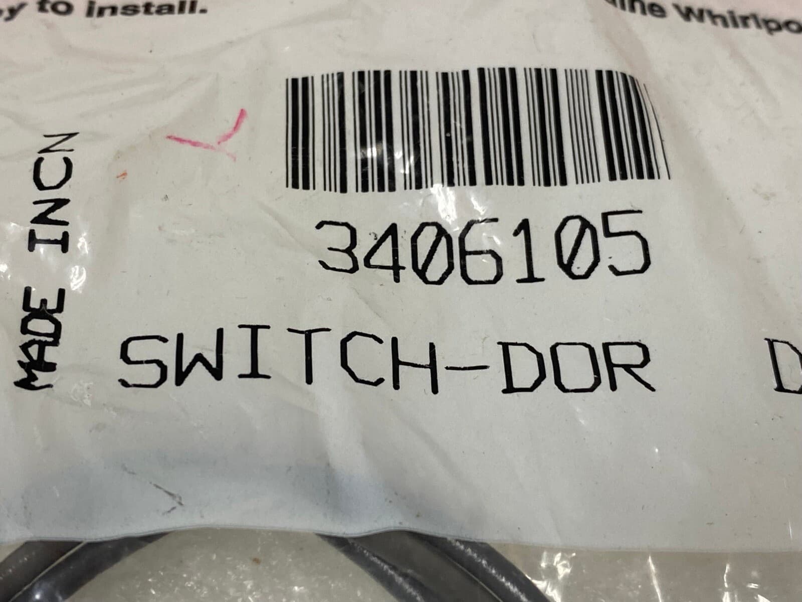 3406105 Whirlpool Dryer Door Switch Genuine OEM  NEW — thumbnail 10