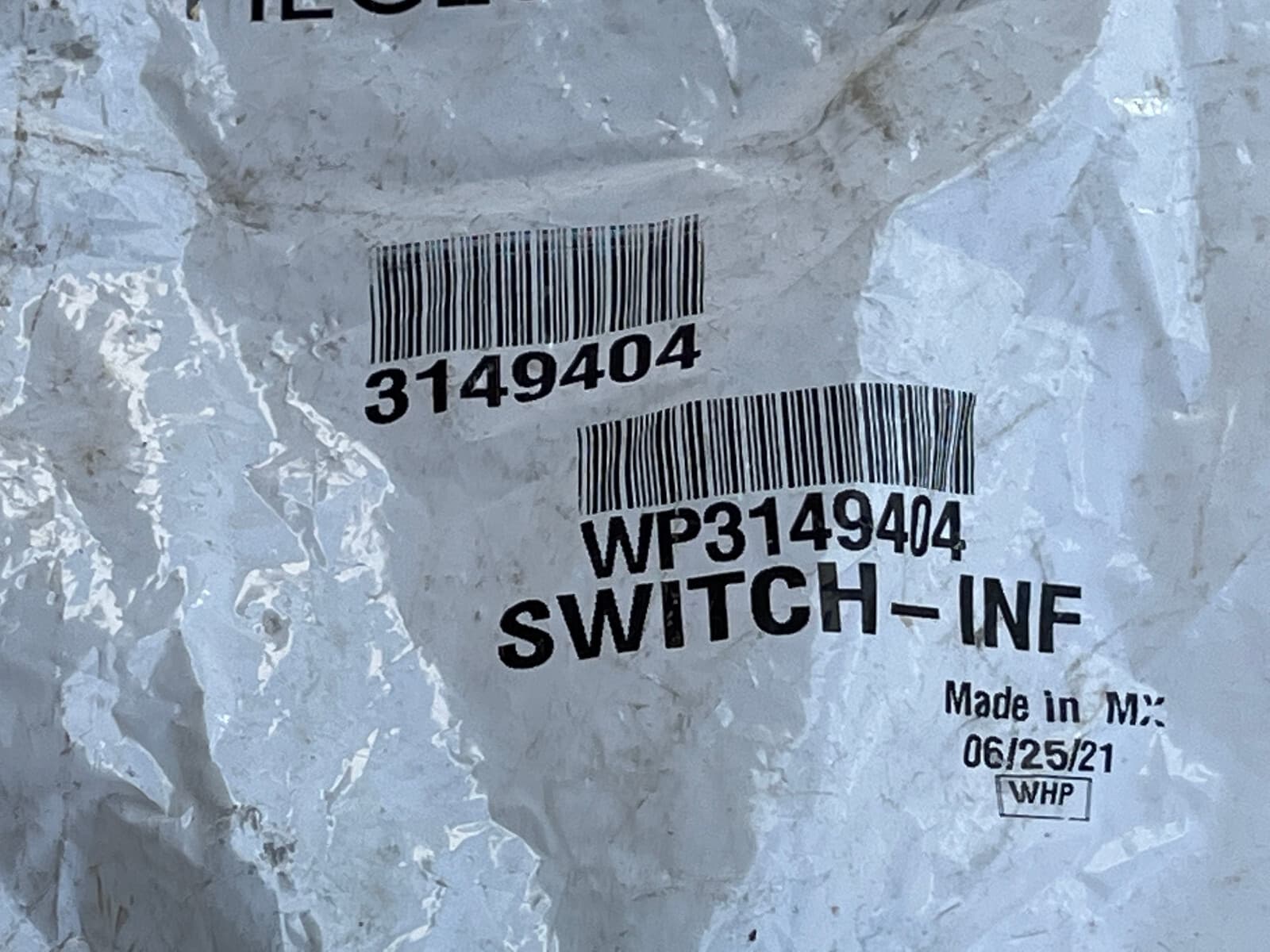 New Genuine Whirlpool Infinite Switch WP3149404 — thumbnail 10