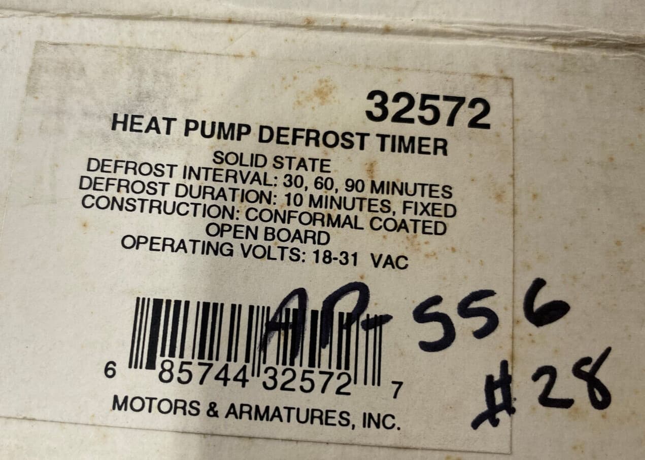New Genuine Mars Heat Pump Defrost Timer 32572 — thumbnail 7