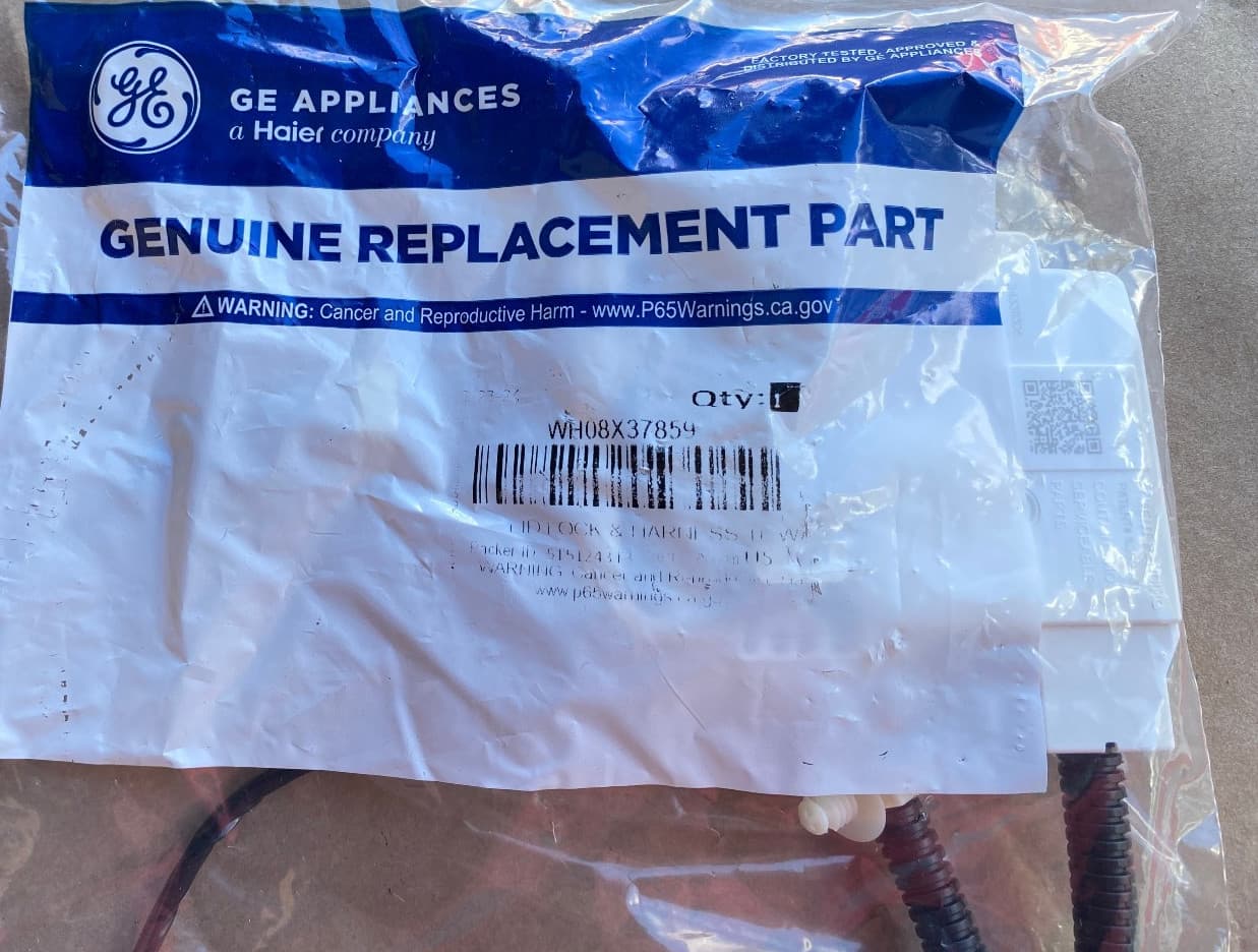 New Genuine OEM GE Washer Lid Lock & Harness GTW500ASN6WS WH08X33879 — thumbnail 2