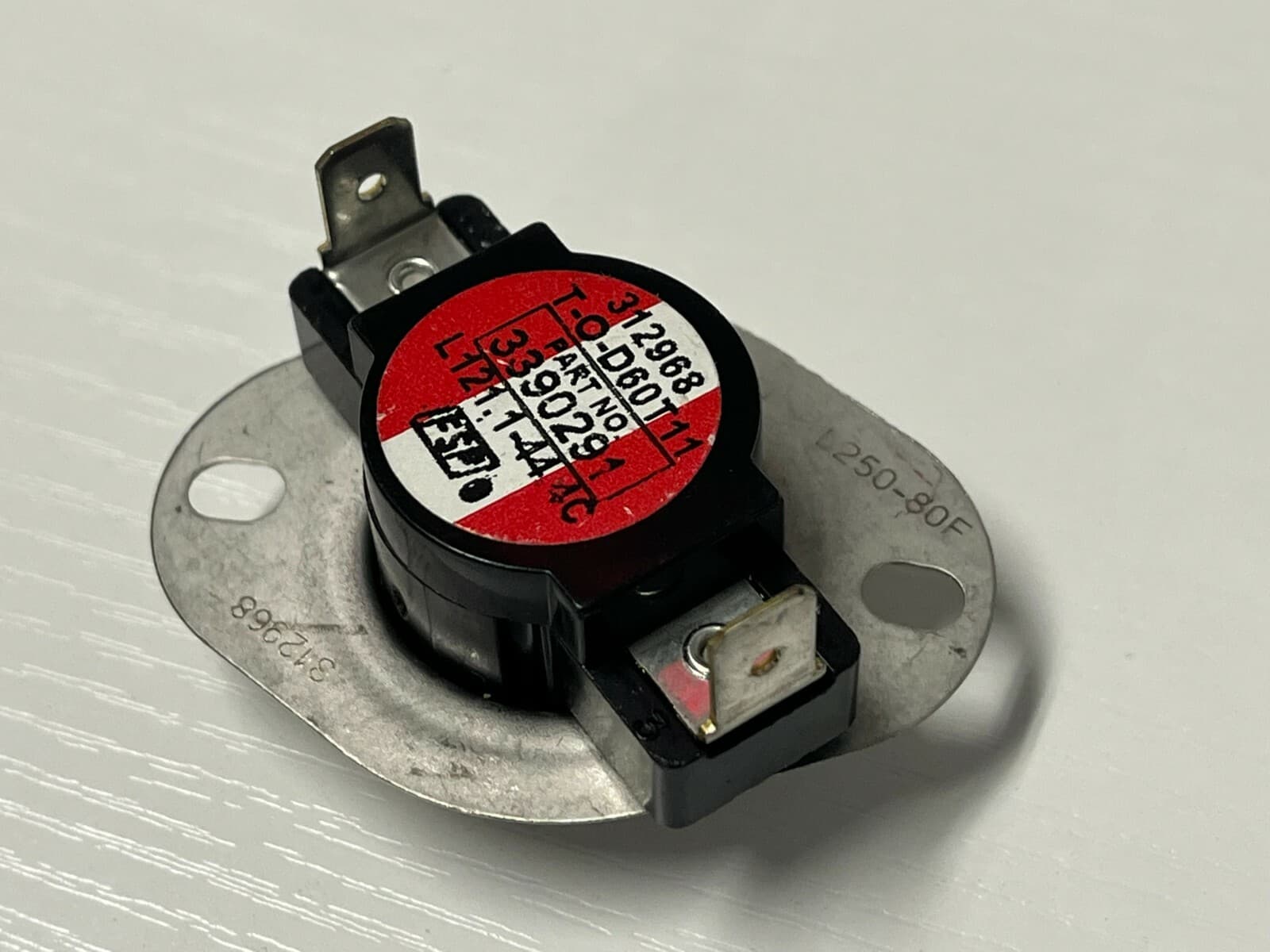 Genuine OEM Whirlpool Dryer High-Limit Thermostat 3390291 — thumbnail 9