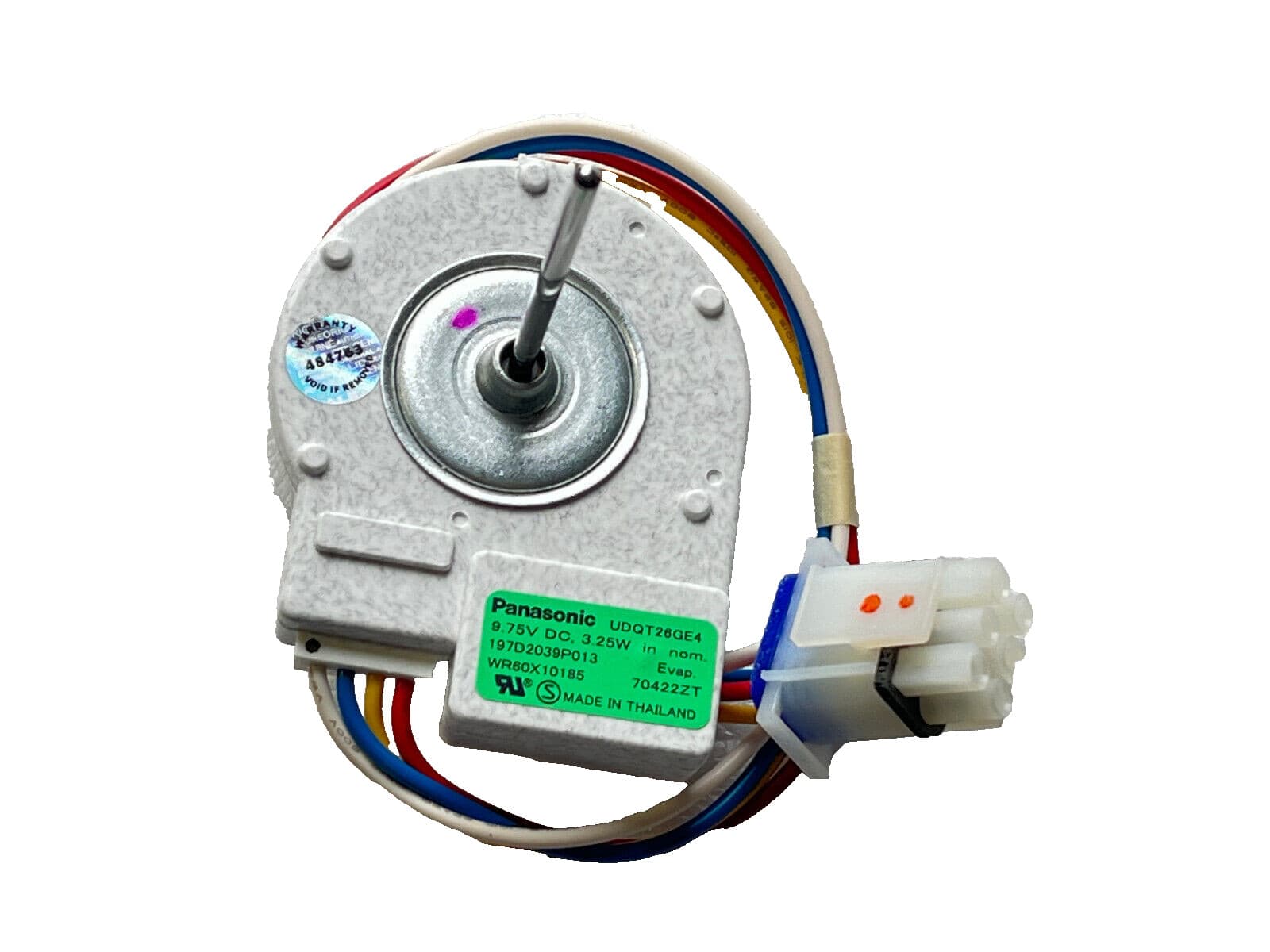 New Genuine GE Refrigerator Evaporator Fan Motor WR60X10185 — thumbnail 3
