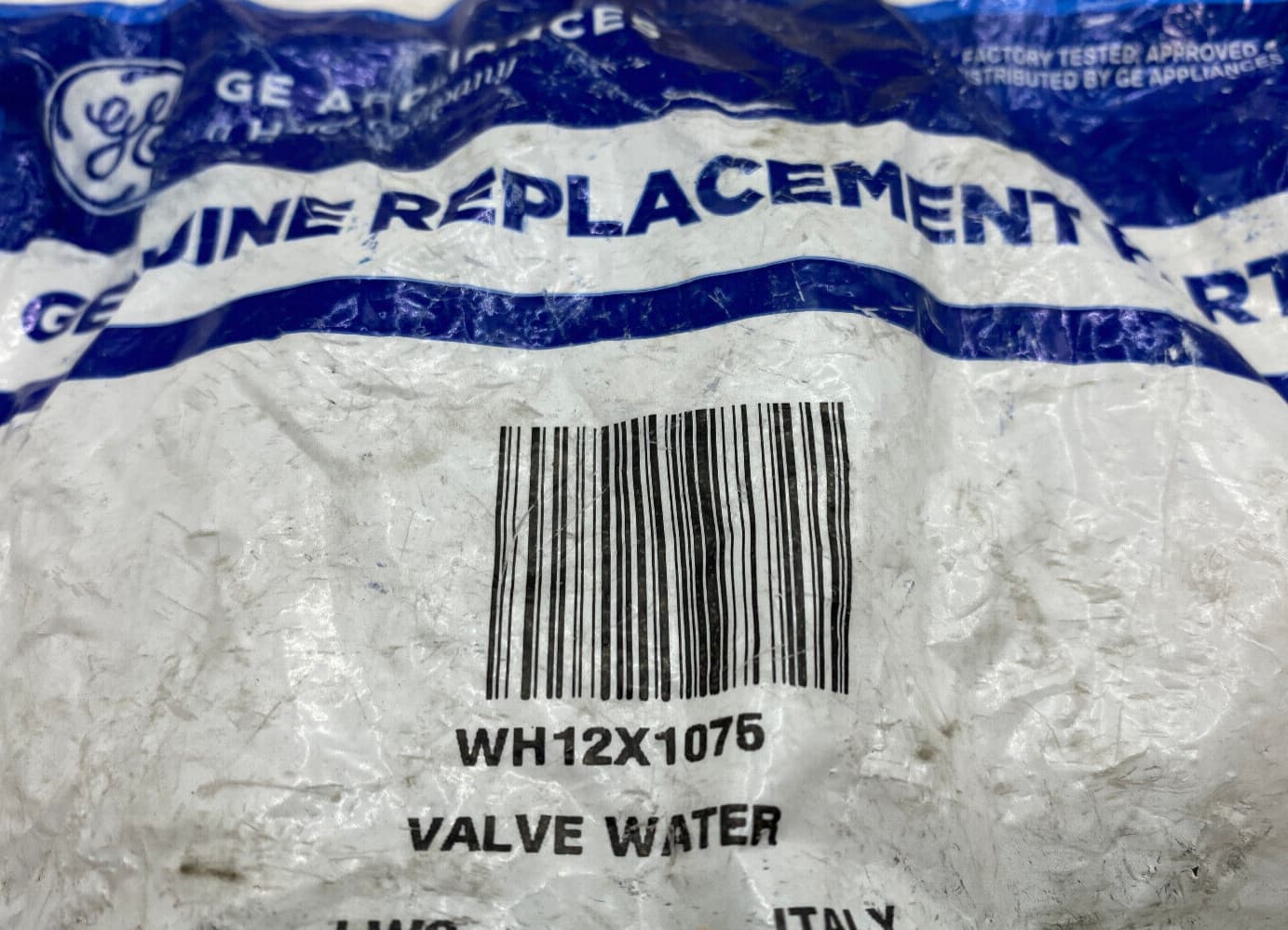 Genuine OEM GE Washer Valve Assy Water WH12X1075 — thumbnail 5