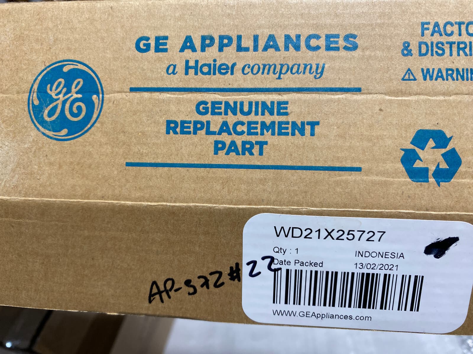 New Genuine OEM GE Dishwasher User Interface Electronic Control Board WD21X25727 — thumbnail 4