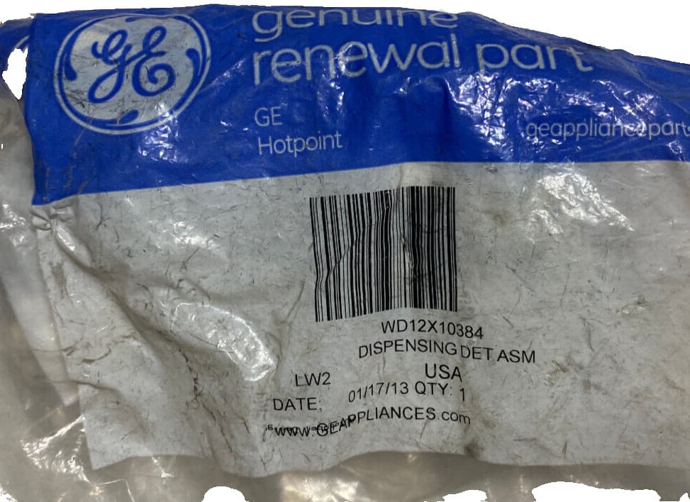 New Genuine OEM GE Dishwasher Detergent Dispenser Assembly WD12X10384 WD12X10209 — thumbnail 3