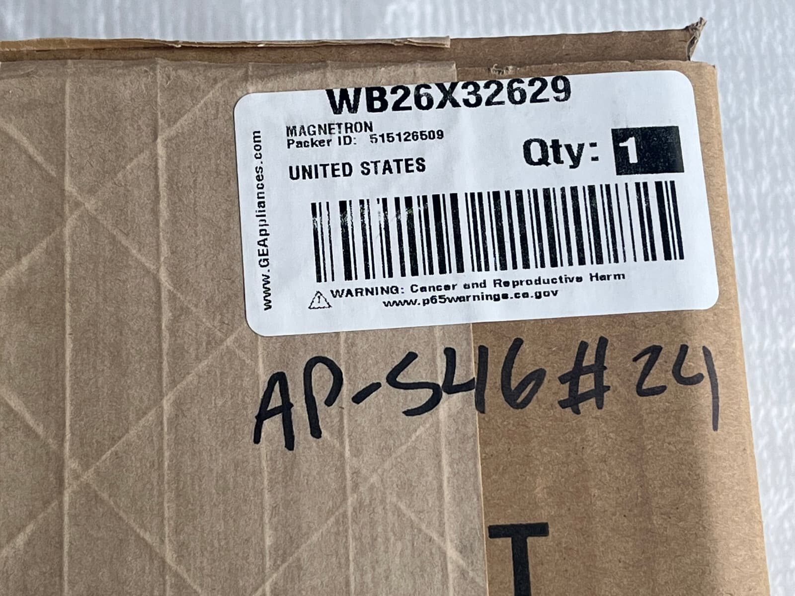 New Genuine GE Microwave Magnetron WB26X32629 — thumbnail 7