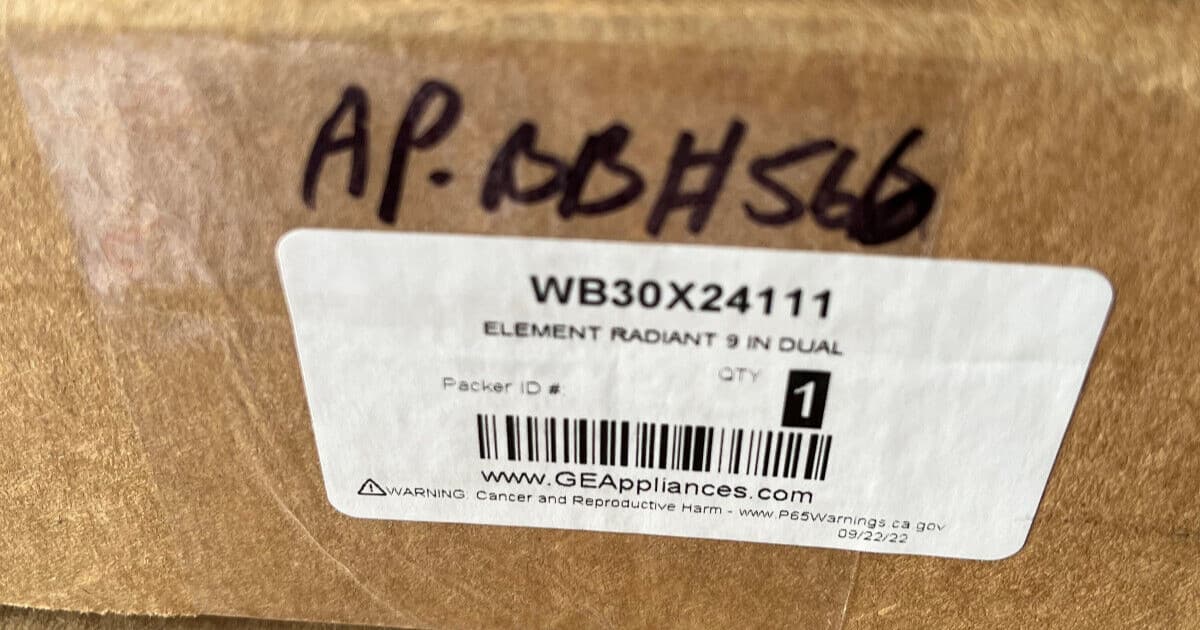 WB30X24111 OEM  GE Element Radiant 9' Dual New Genuine — thumbnail 9