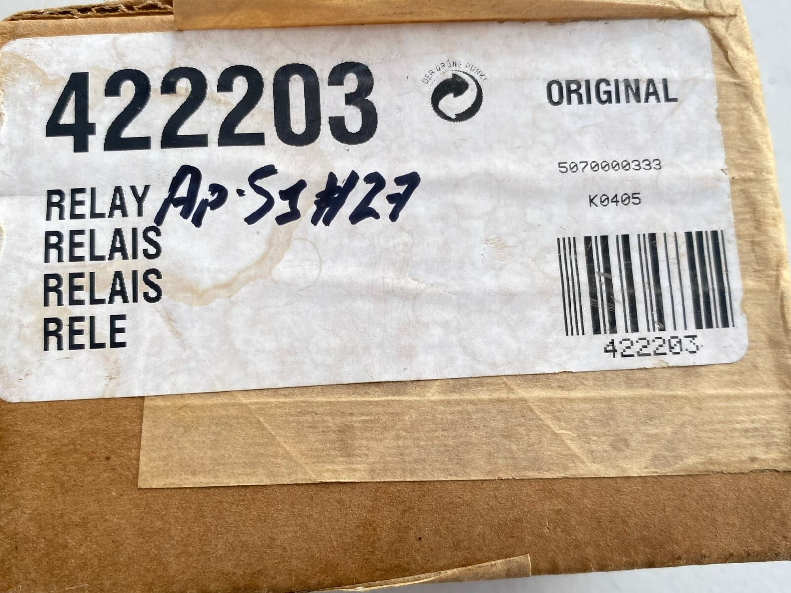 NEW Genuine OEM Bosch Dryer Relay WTMC6321US/03 00422203 422203 — thumbnail 5