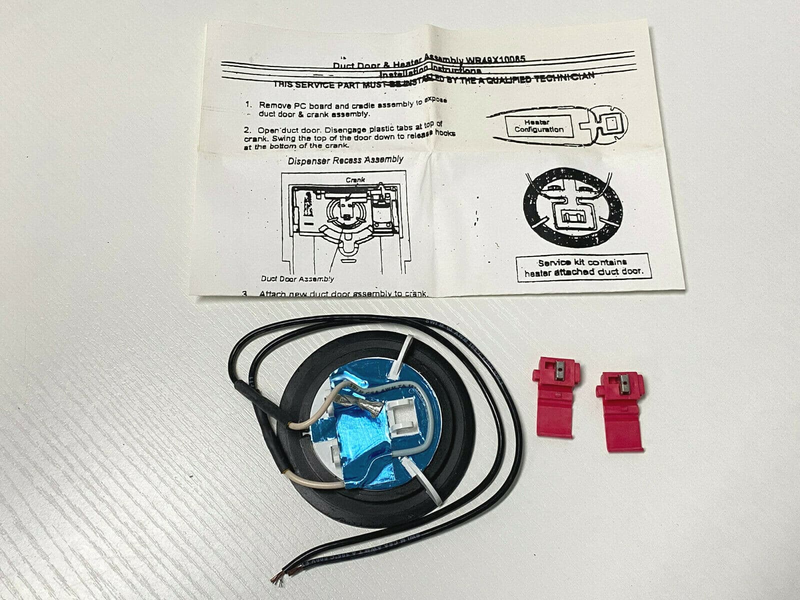 NEW Genuine  GE Refrigerator Dispenser Heater Kit WR49X10085 — thumbnail 3