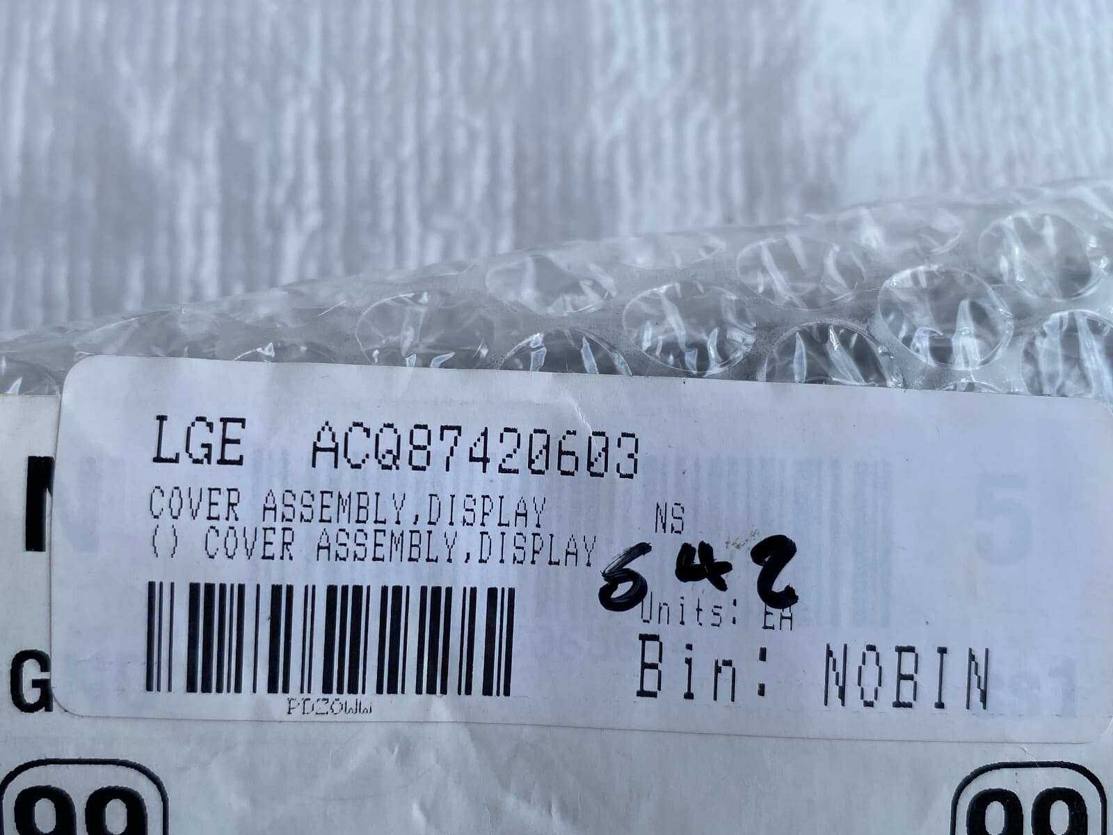 New Genuine LG Refrigerator Dispenser Display Cover Assembly ACQ87420603 — thumbnail 3