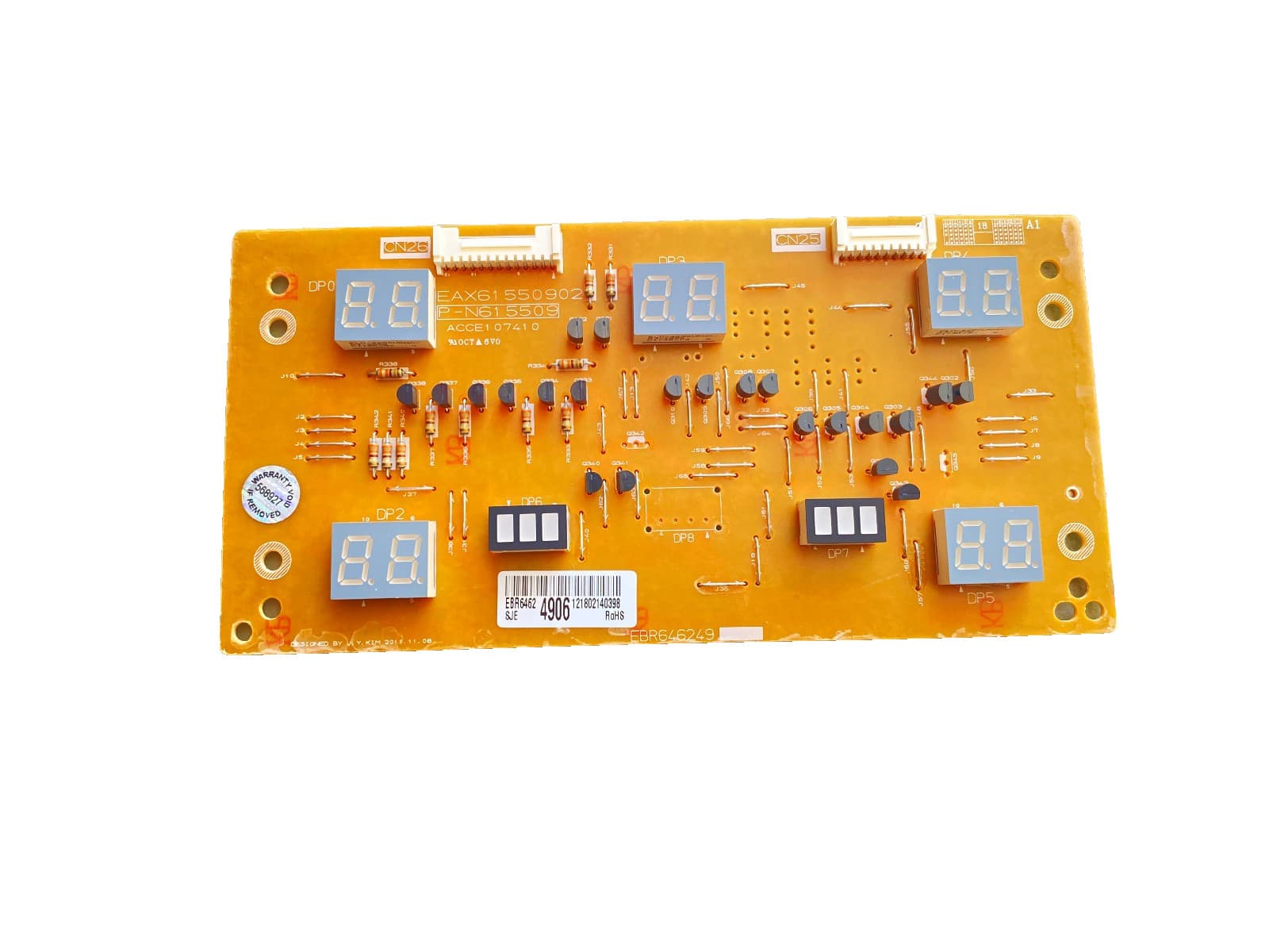 EBR64624906 EBR64624907 OEM LG Range Display Control Board Assembly New Genuine