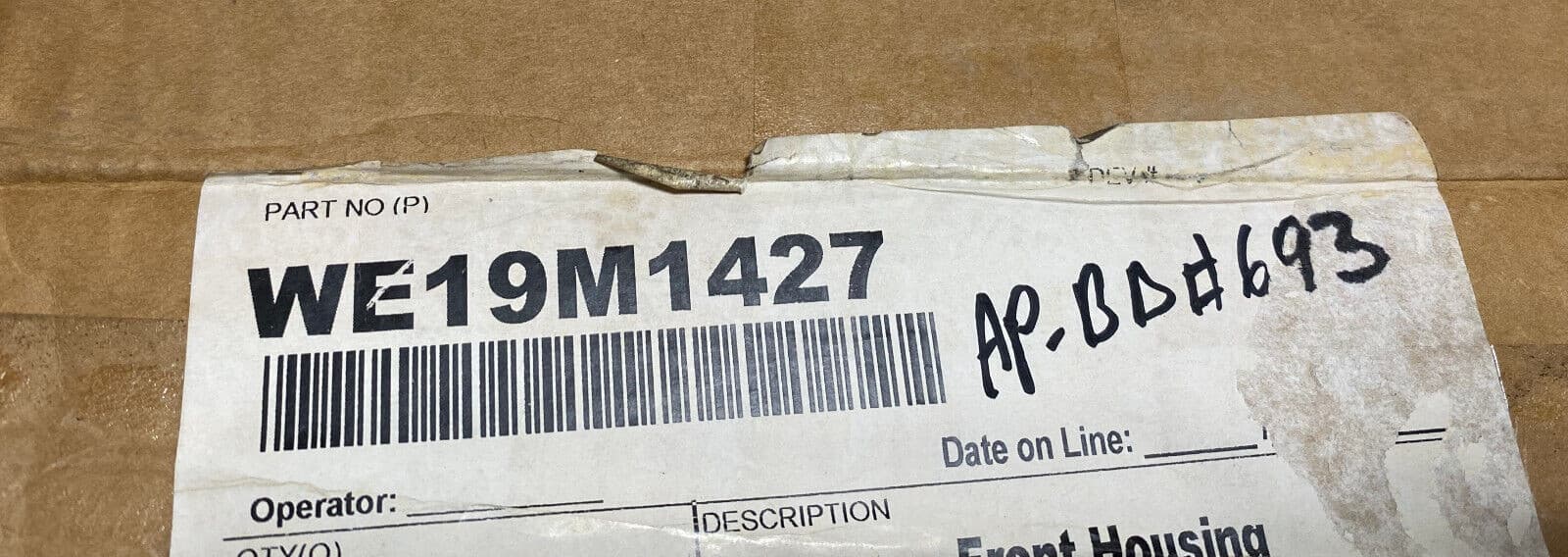 New Genuine OEM GE Dryer Control Panel WE19M1427 — thumbnail 3