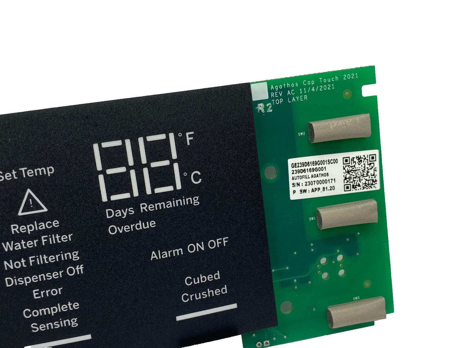 New Genuine OEM GE Refrigerator Dispenser Display Control Board WR55X41026 — thumbnail 2