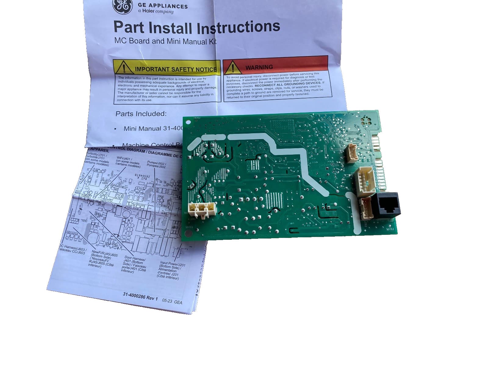 WD21X32938 OEM GE Dishwasher Main Control Board NEW Genuine — thumbnail 3