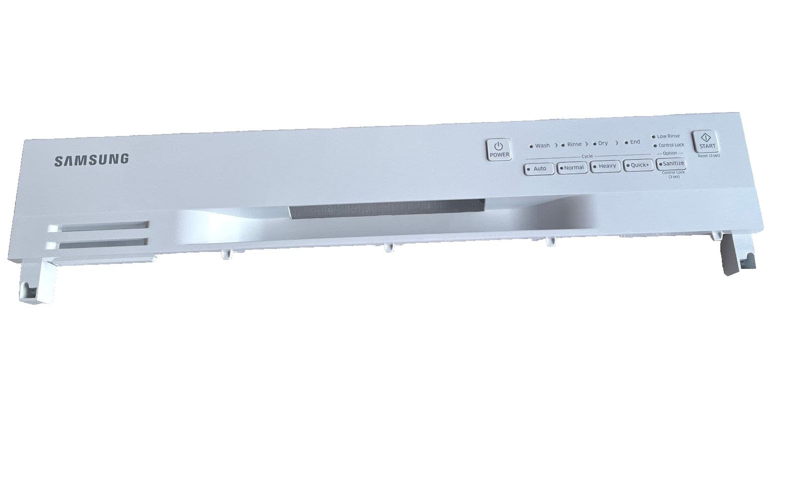 Genuine OEM Samsung Dishwasher Control Panel ( White ) DD82-01237B