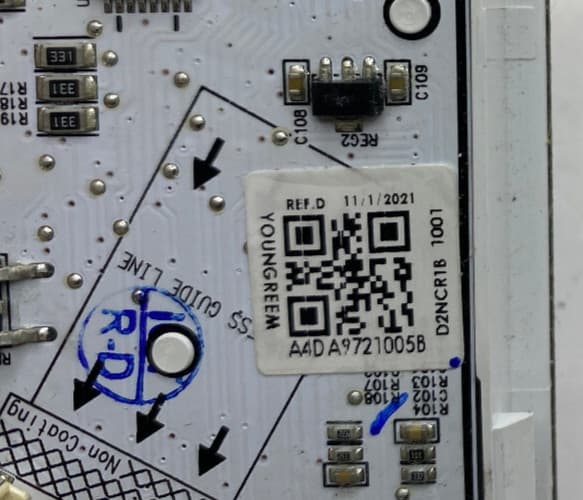Genuine OEM Samsung Refrigerator Control Board DA9721005B — thumbnail 3