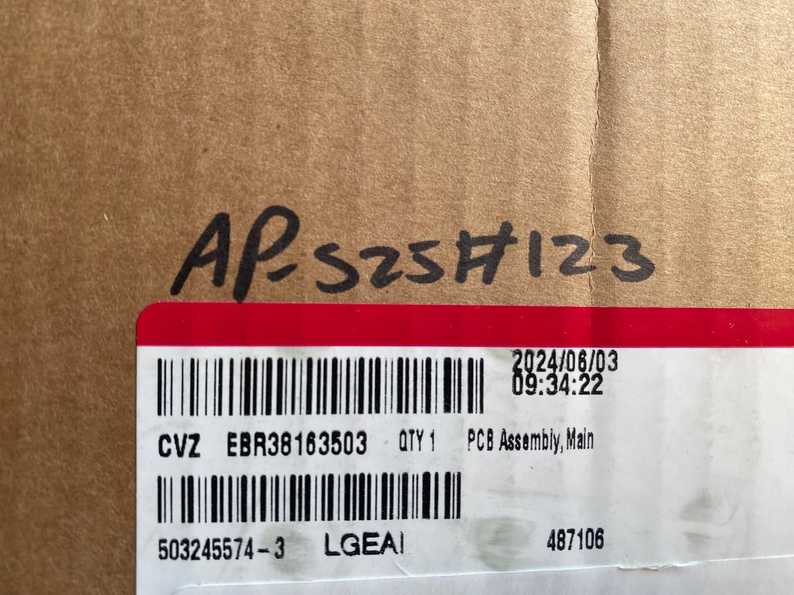 EBR38163503 LG OEM Genuine Washer Control Board NEW — thumbnail 6