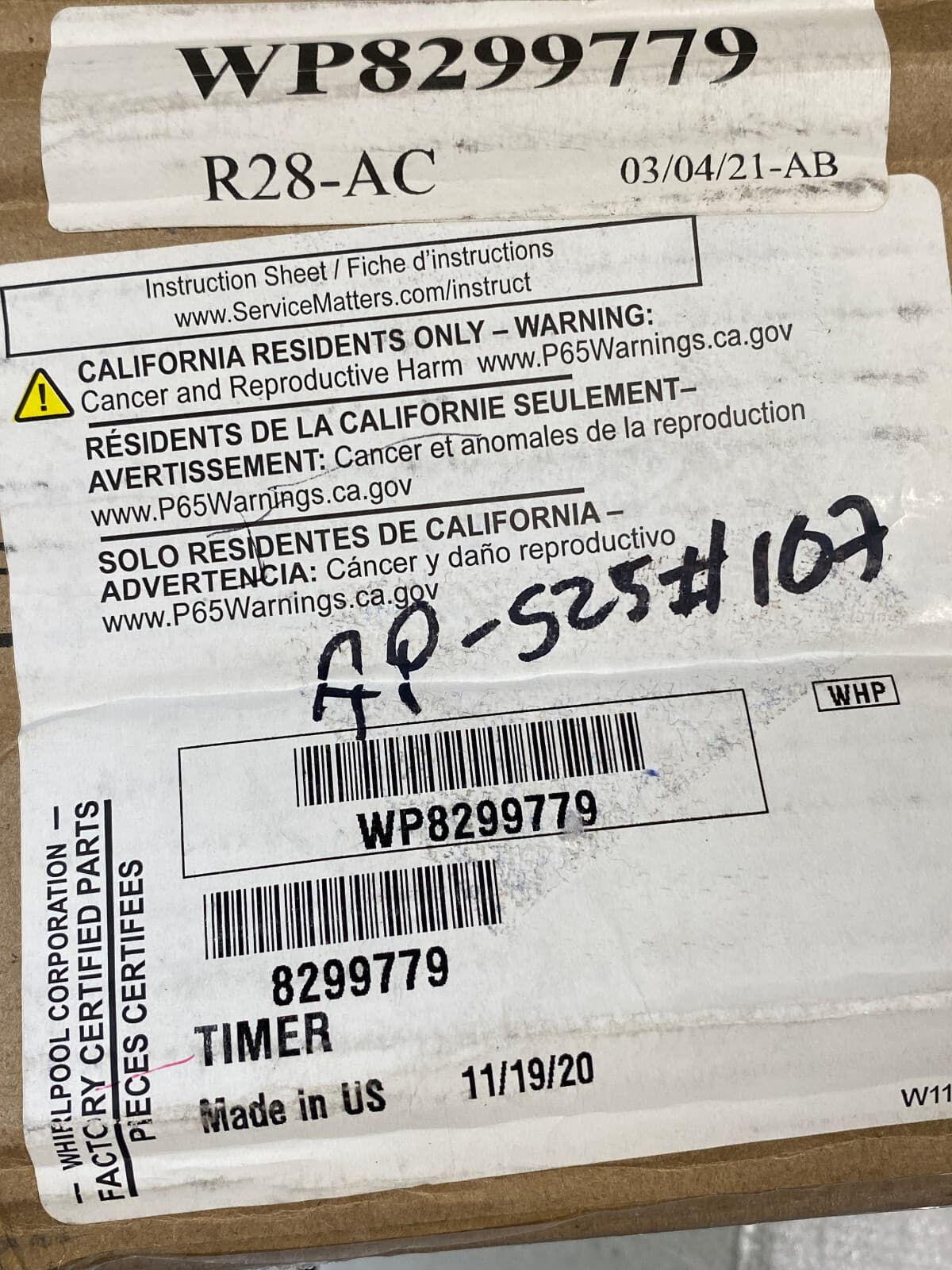 131930600 OEM Frigidaire Dryer Timer New Genuine — thumbnail 5